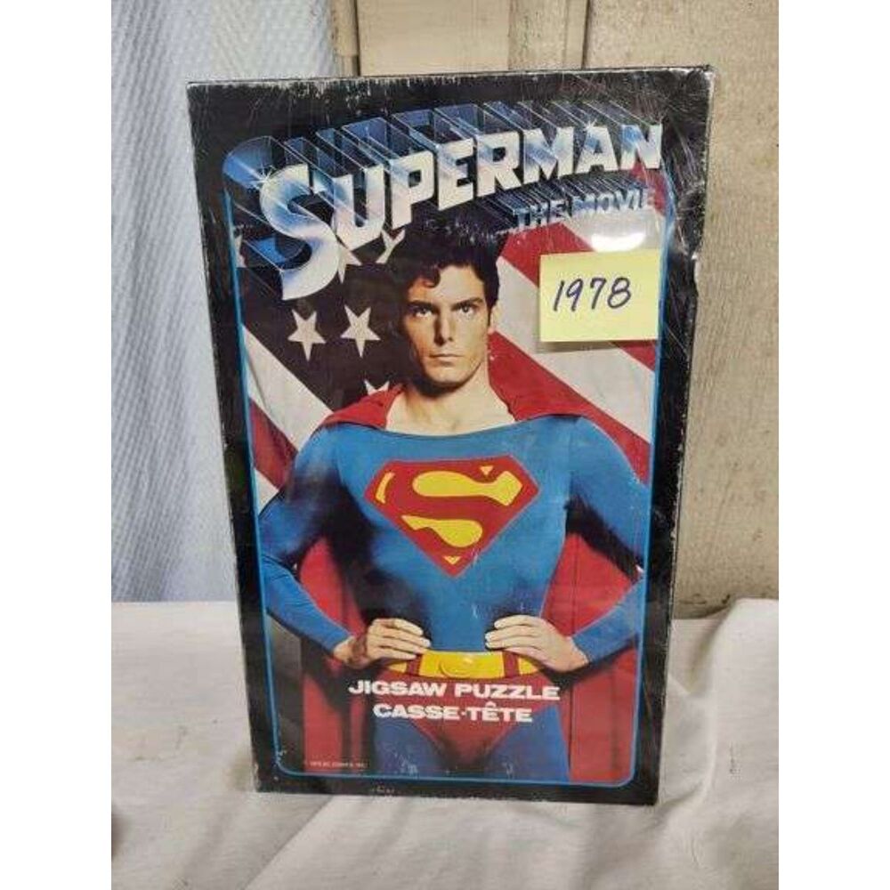 vtg. 1978 DC Comics Superman The Movie jigsaw puzzle featuring christopher reeve